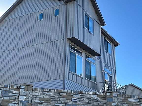This home is 3 levels. The master bedroom is on the second floor. The other 2 bedrooms are on the third.