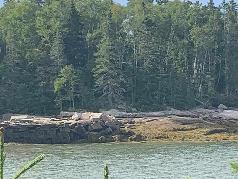 View of granite wharf built in 1880.