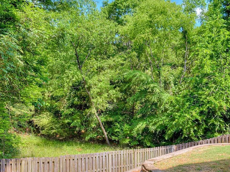 fenced in backyard