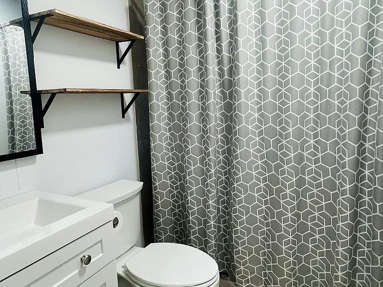 Full bathroom with shower