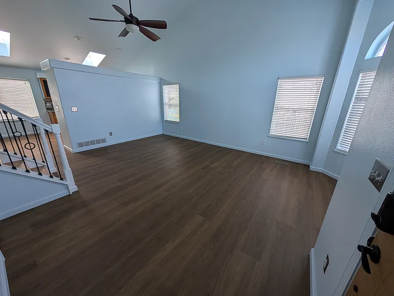 new LVP flooring, fresh paint, and window blinds