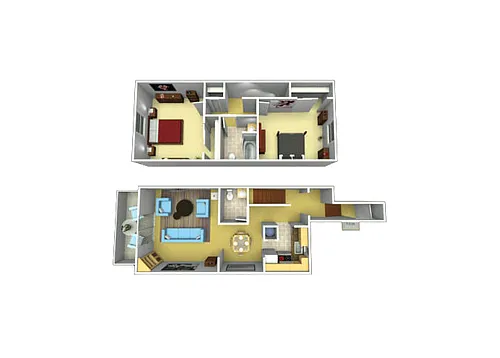 Floor plan White Oak Townhome