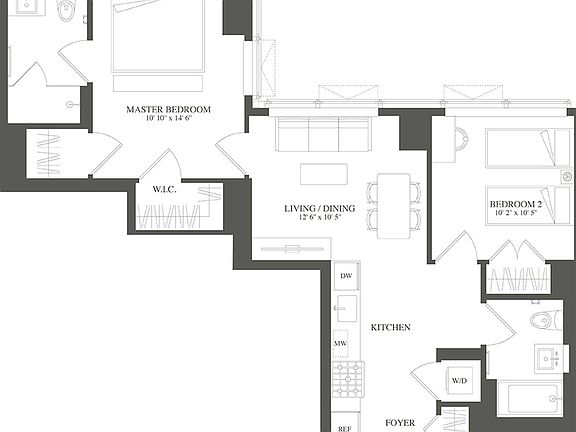 2nd image of 3 Court Sq APT 1605