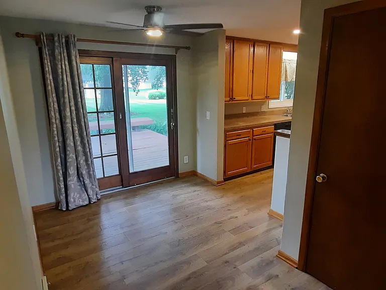 Large dining area off of kitchen