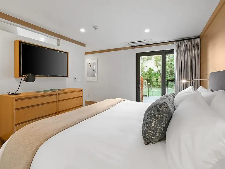 Apple TV equipped in each room of the suite