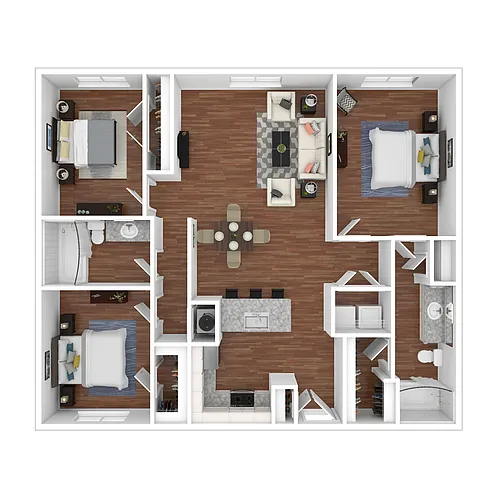 Floor plan Krog Street - Premium