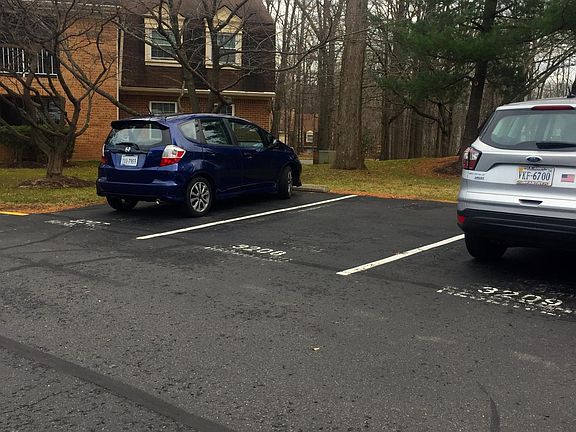 Reserved parking space just steps from your door.