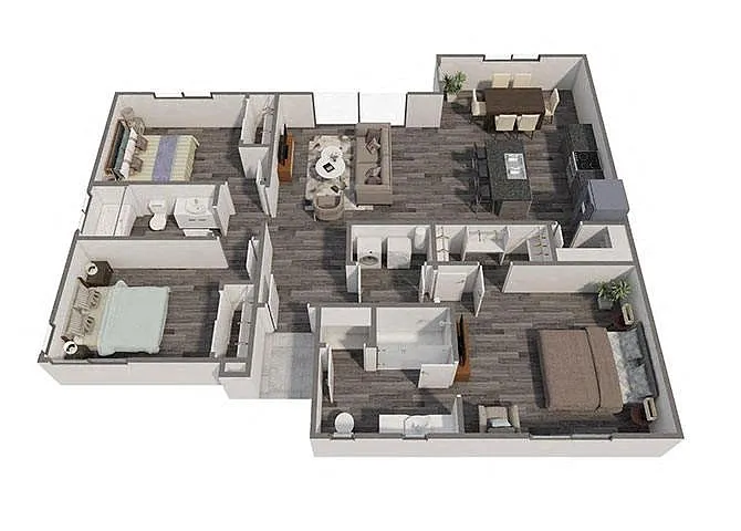 Floor plan 3 Bed 2 Bath