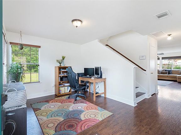 Another view of the living area currently used as an office