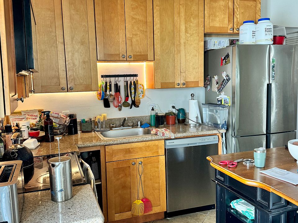 Kitchen with island.