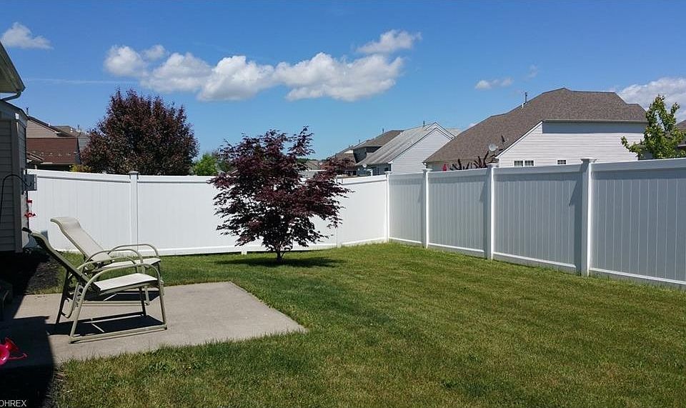 Back fenced yard