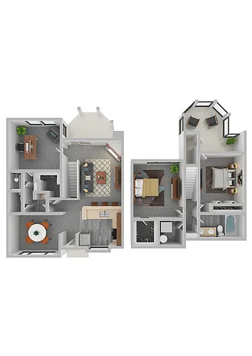 Floor plan Chesapeake 2x2