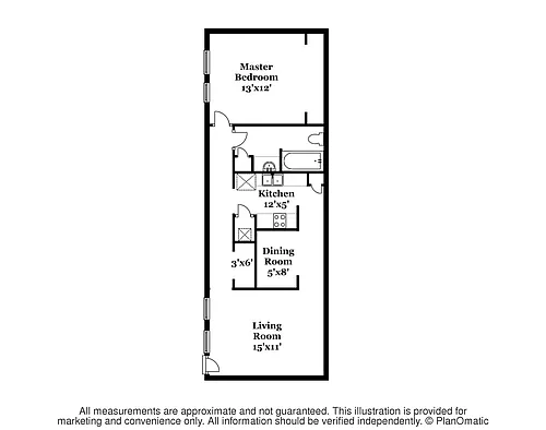 Floor plan 1x1A