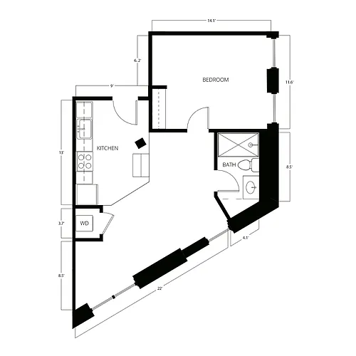 Floor plan A7-LIB