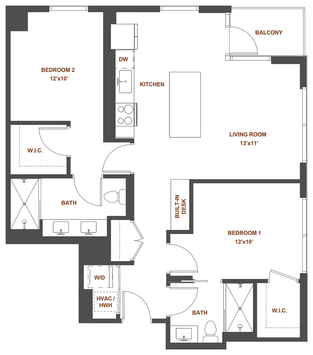 Floor plan 2-A
