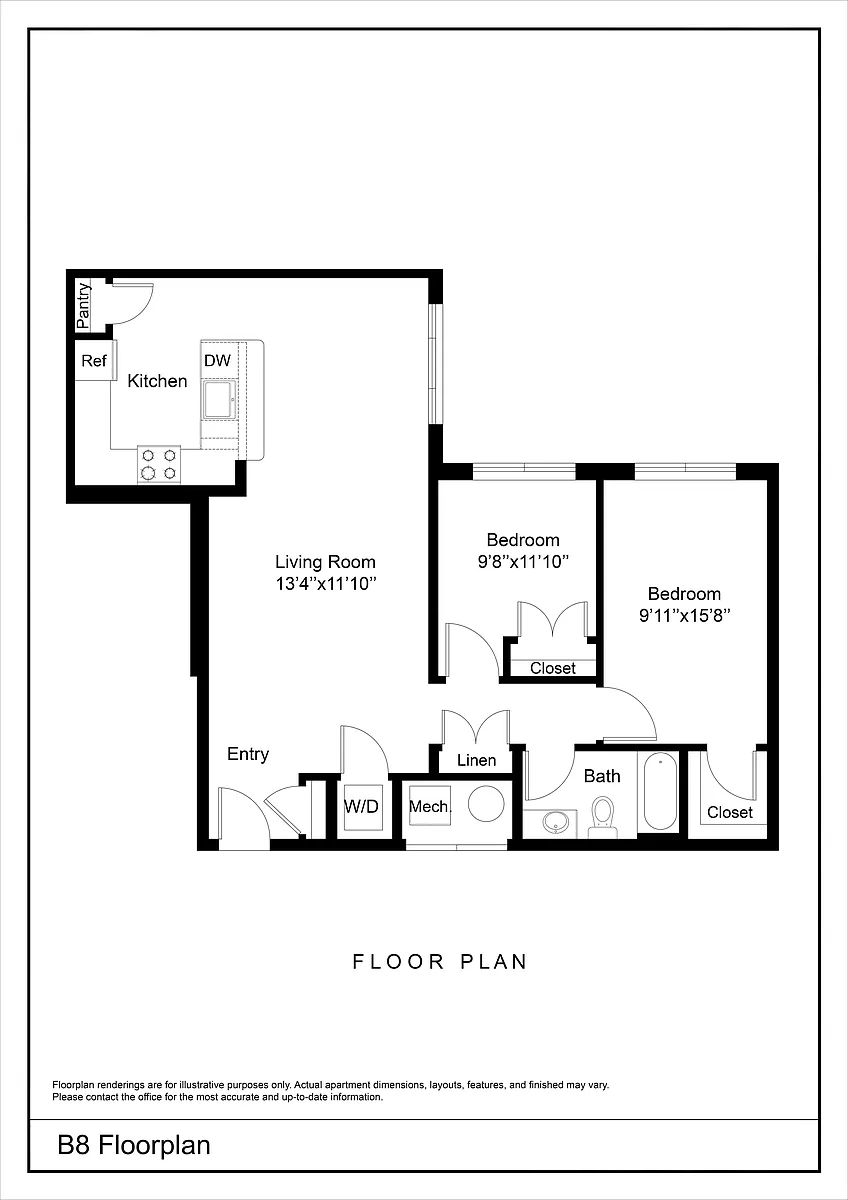 Floor plan B8