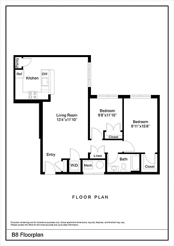 Floor plan B8