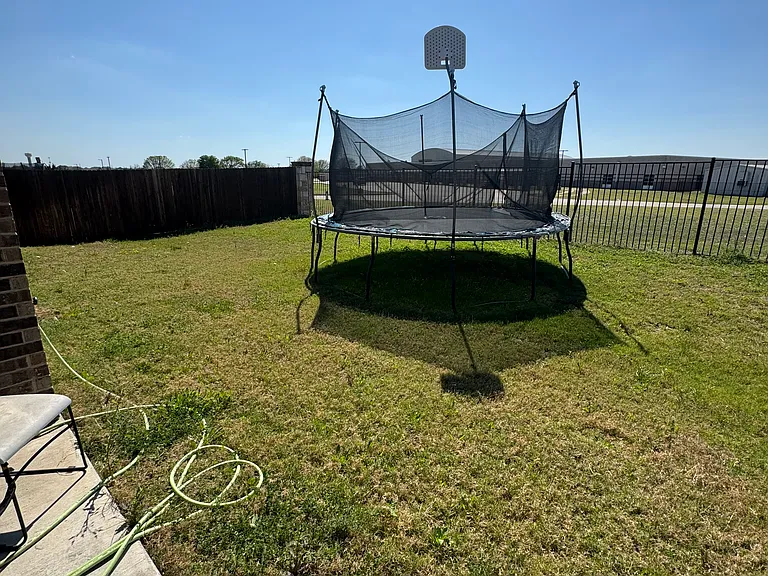 Nice-sized back yard.