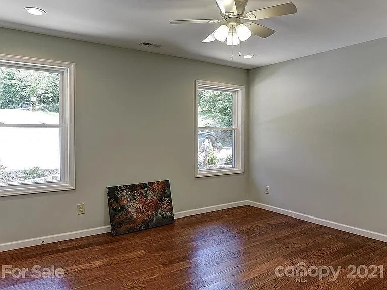 Bedroom 3. Hardwood floors throughout the whole house.