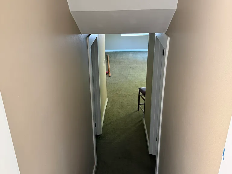 Only seven steps down to the lower floor (family room, bathroom/laundry and office/bedroom).