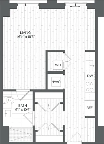 Floor plan Studio-SA(SIM)