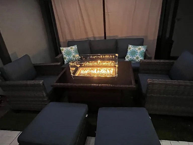 Patio Conversation Area with Fire Feature