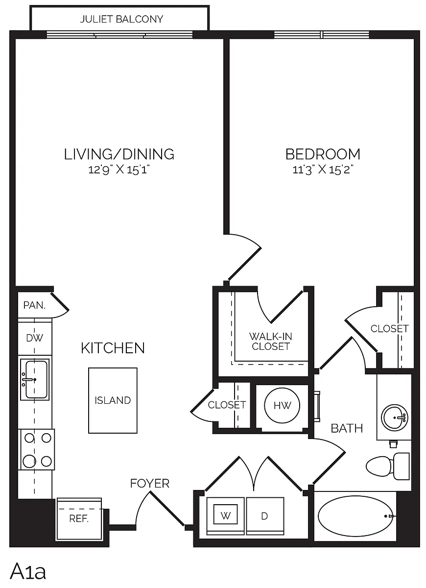Floor plan A1a