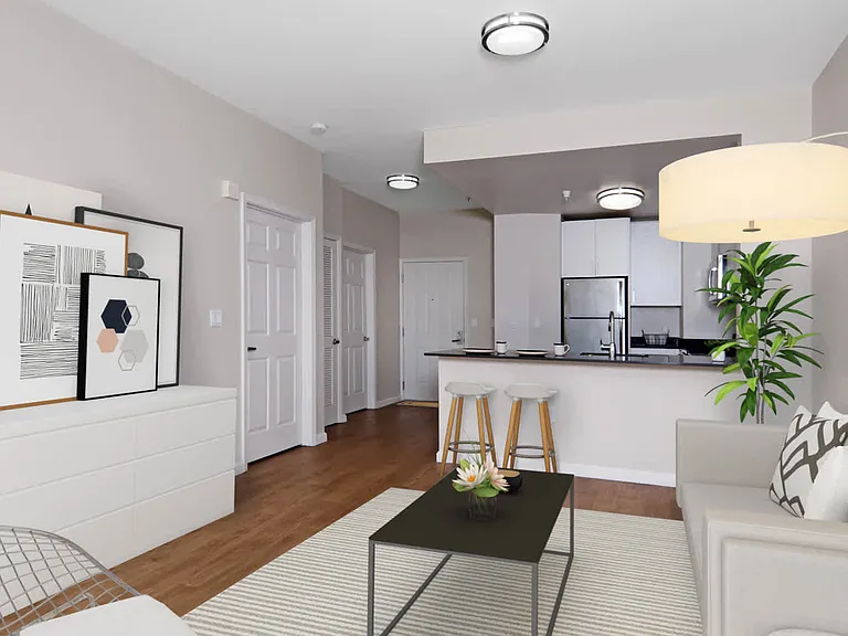 Living Area with Hard Surface Flooring