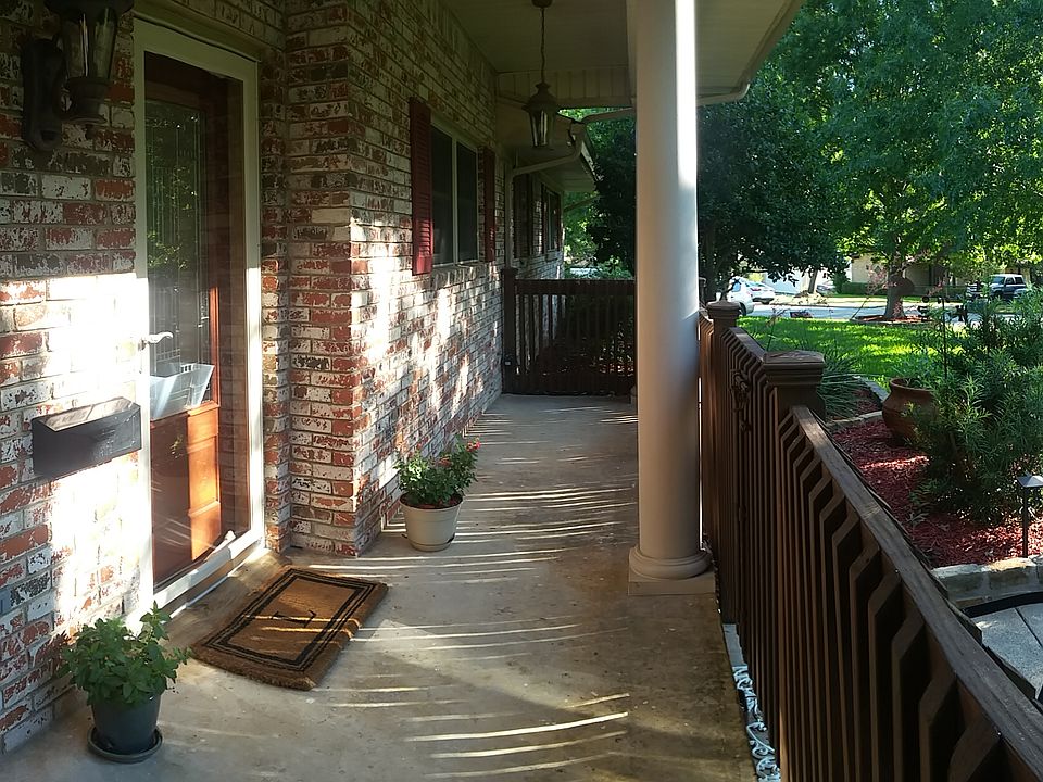 Fenced front porch
