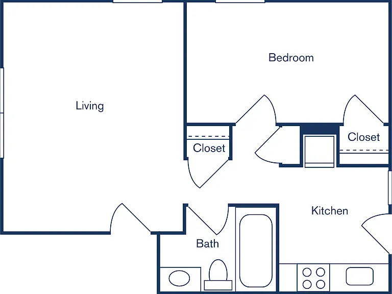 The Washington Park 1 Bed, 1 Bath The Washington Park 1 Bed, 1 Bath