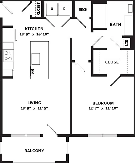 CONNER - A1 - 1 Bedroom CONNER - A1 - 1 Bedroom