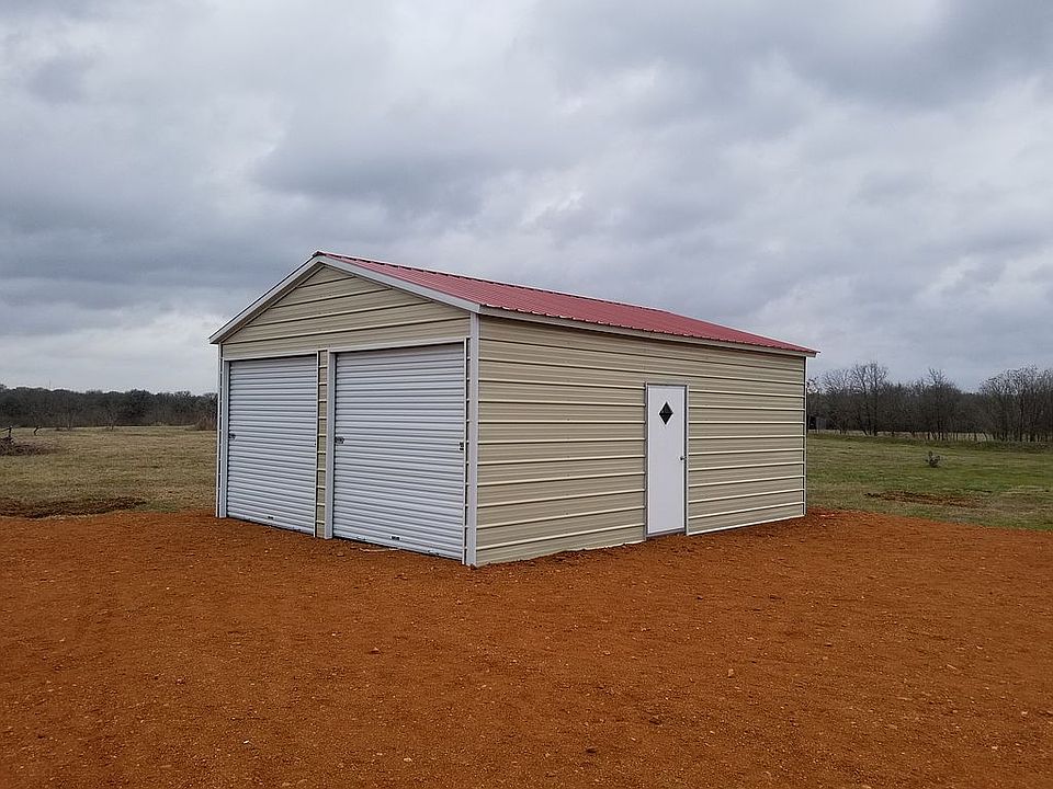 2 Car steel garage