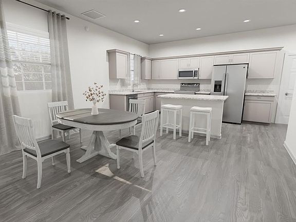 Enjoy your beautiful open kitchen with professionally selected features. Artists rendering of the B