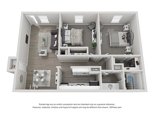 Floor plan 2x1- Standard