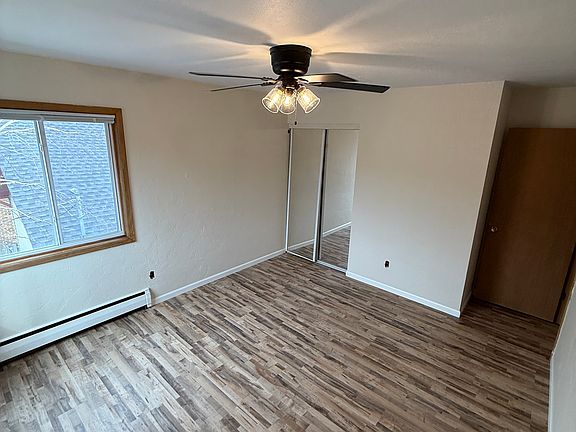 Bedroom #1, New flooring, paint, ceiling fan