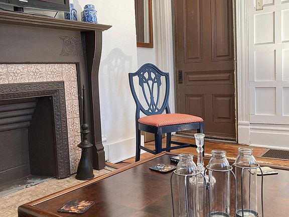 Pocket door in living room
