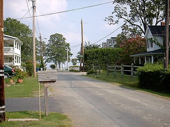 STREET SCENE W/VIEWS OF HARRIS CREEK