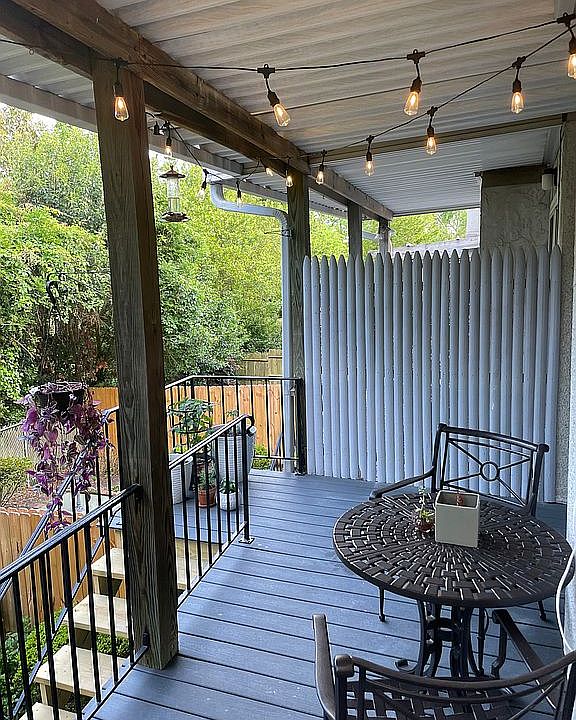 Back deck with Trex decking