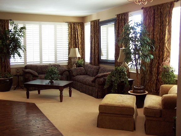 Formal area, note hardwoods, shutters 