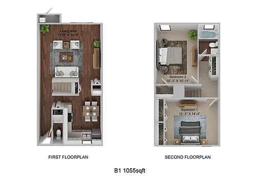 Floor plan B1 - Townhome