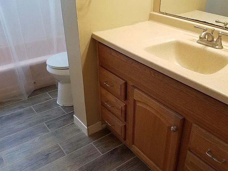New tile and plumbing