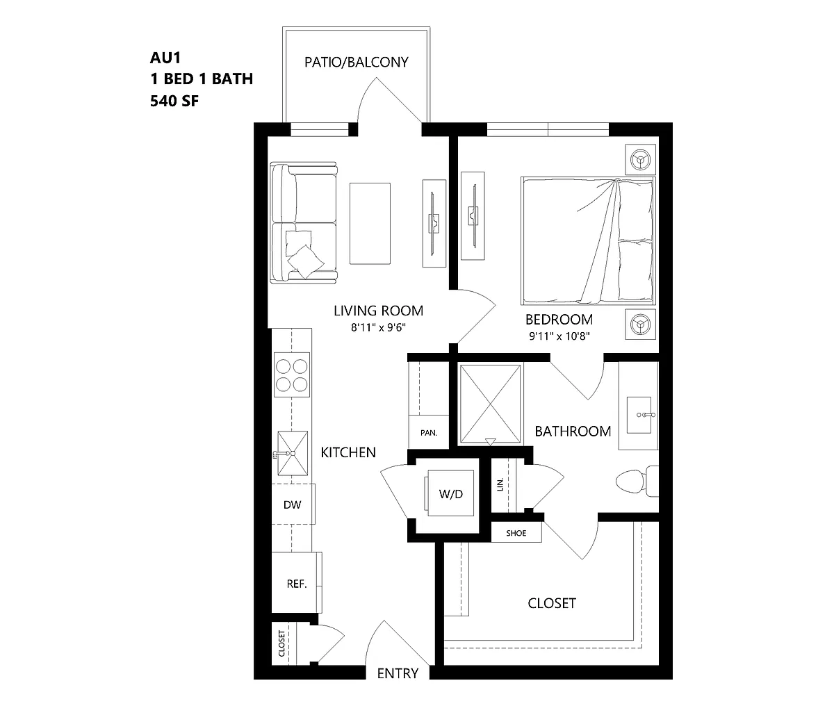Floor plan AU1
