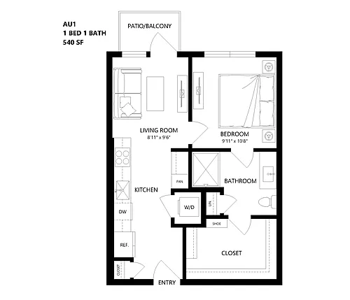 Floor plan AU1