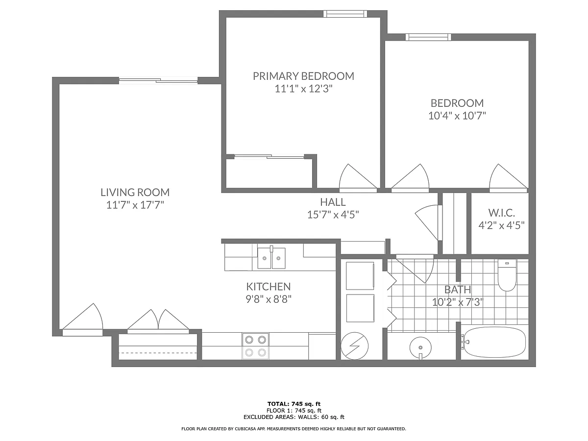 Floor plan Two-Bedroom