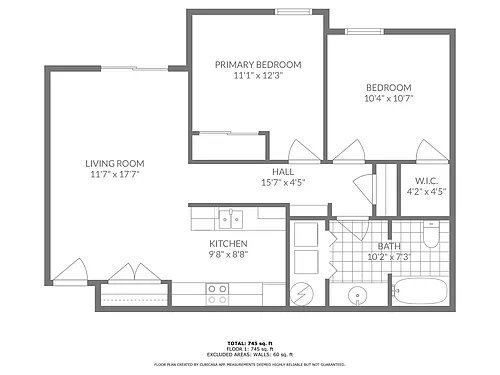 Floor plan Two-Bedroom