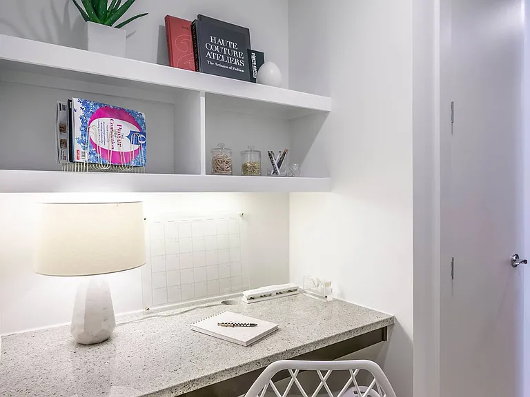 Desk and Storage Area