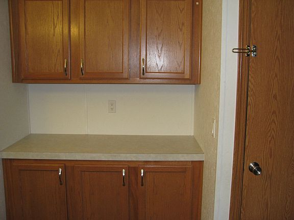 built-in hutch in dining room