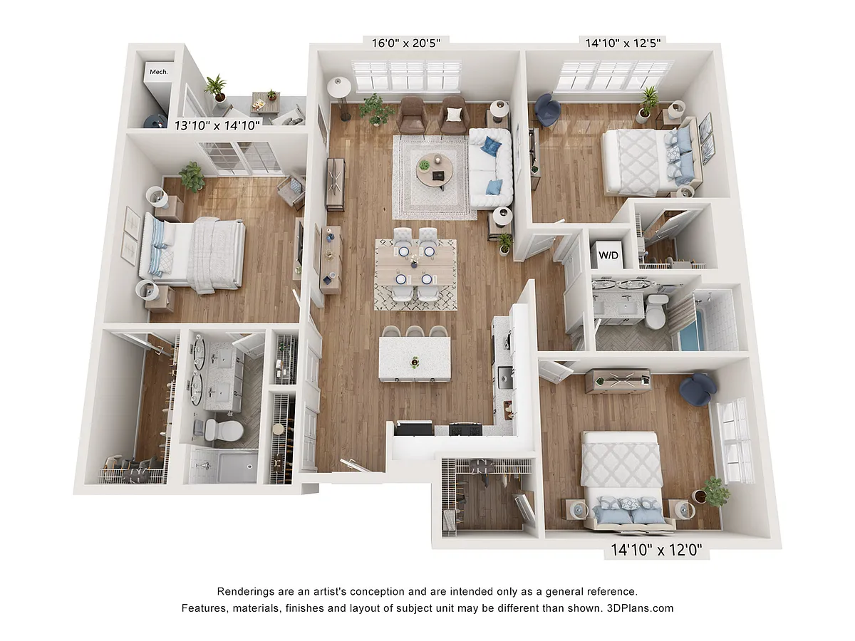 Floor plan 3B