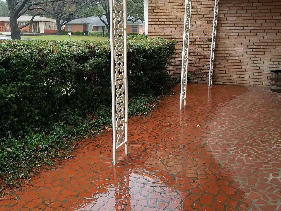 Private front porch in nice neighborhood.