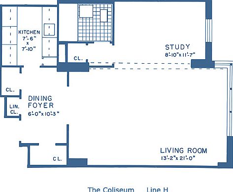 2nd image of 345 W 58th St APT 9H